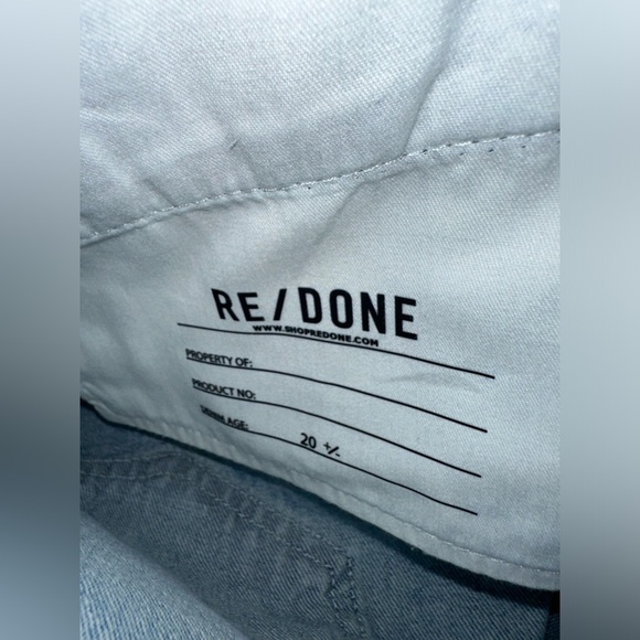 Re/Done Denim 90’s Comfy Short Size 24 - Picture 7 of 9